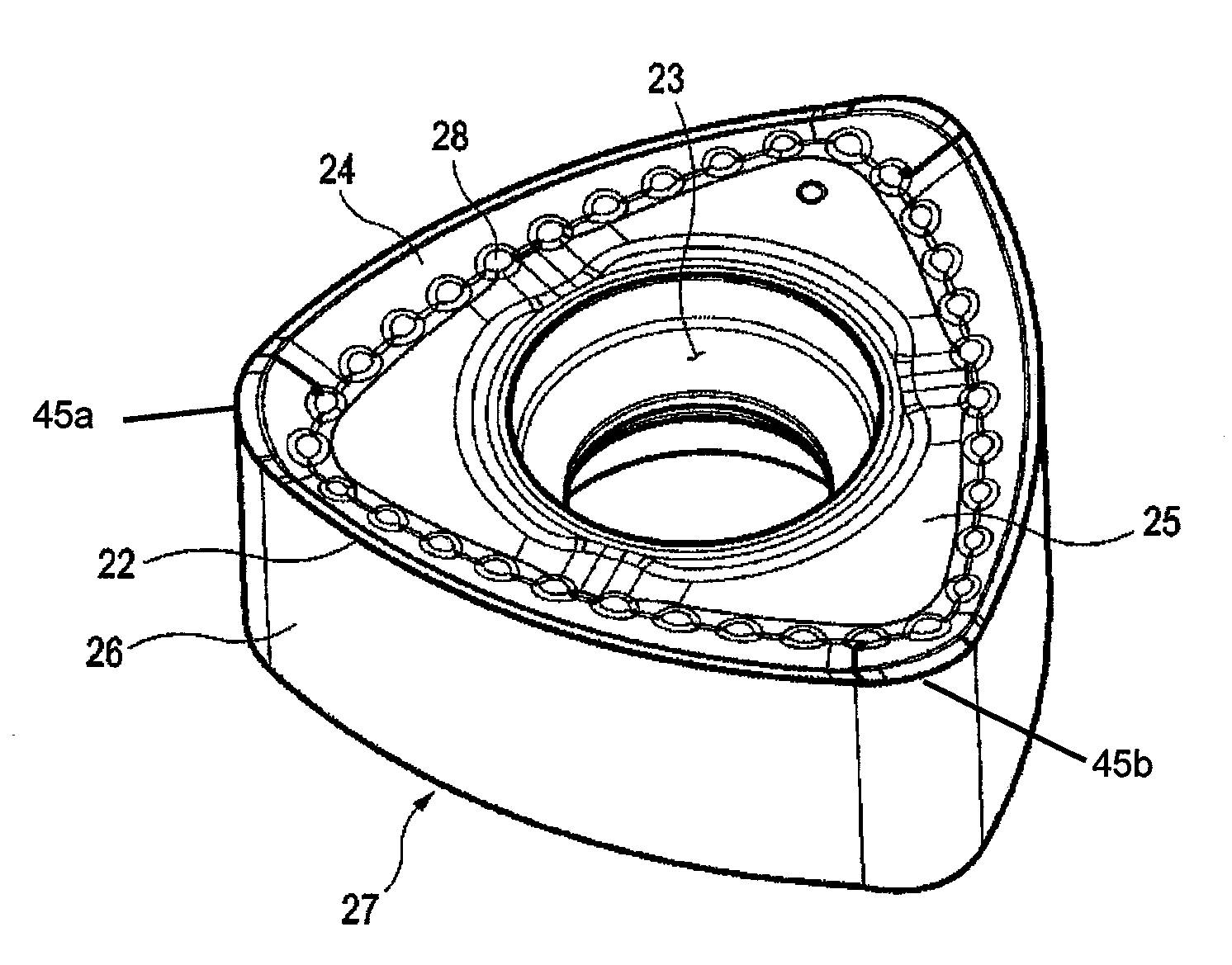 Double-Sided Cutting Insert and Milling Cutter Mounting The Same