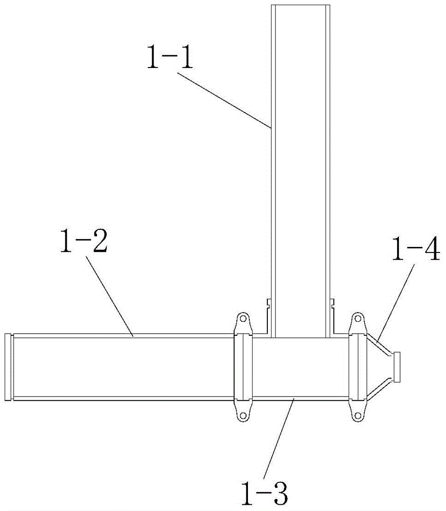 Branch pipe assembly type prefabricating installation construction method for building pipeline clamp connection drainage system