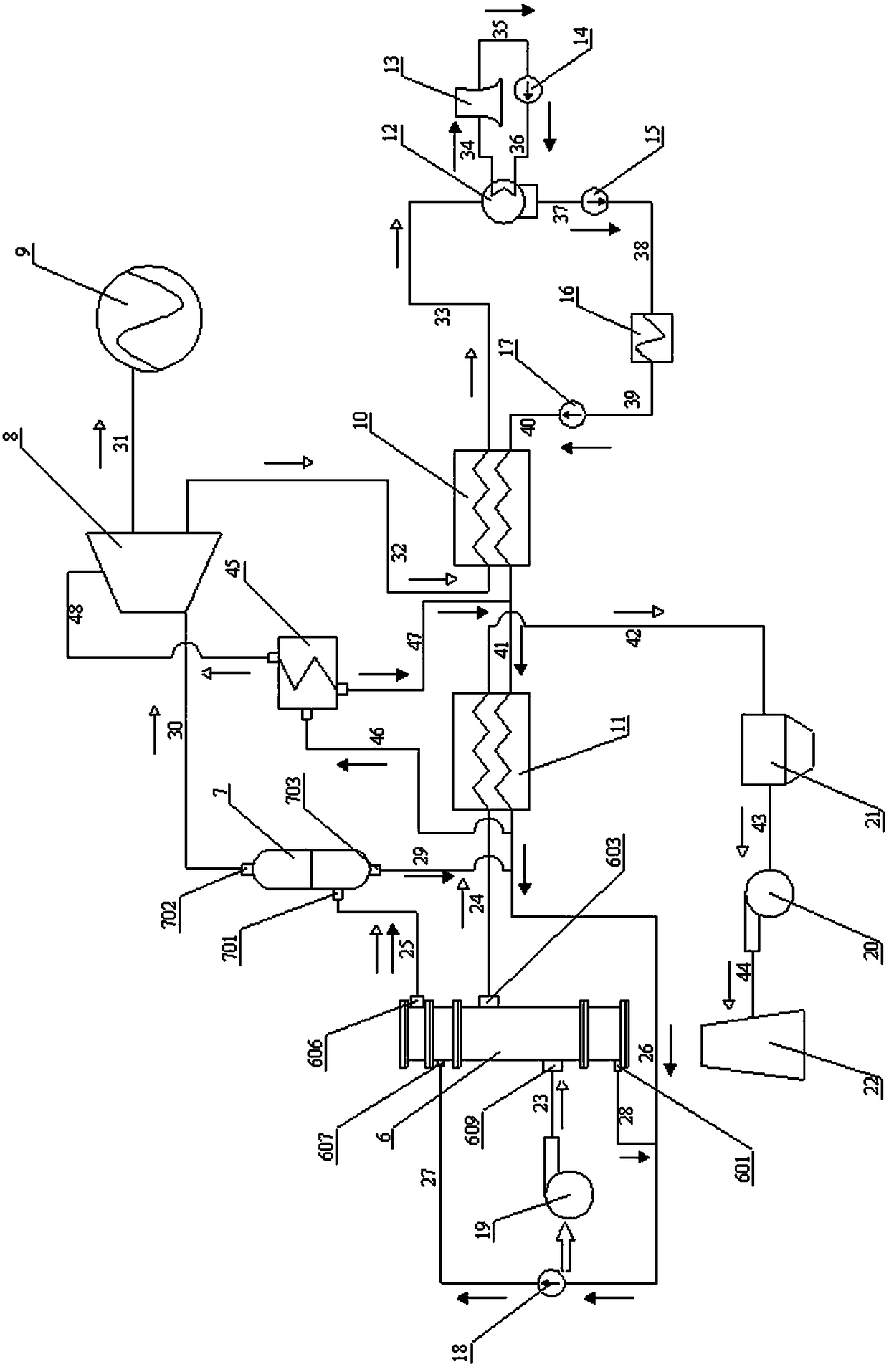An Organic Rankine Cycle Waste Heat Power Generation System Based on Falling Film Evaporator