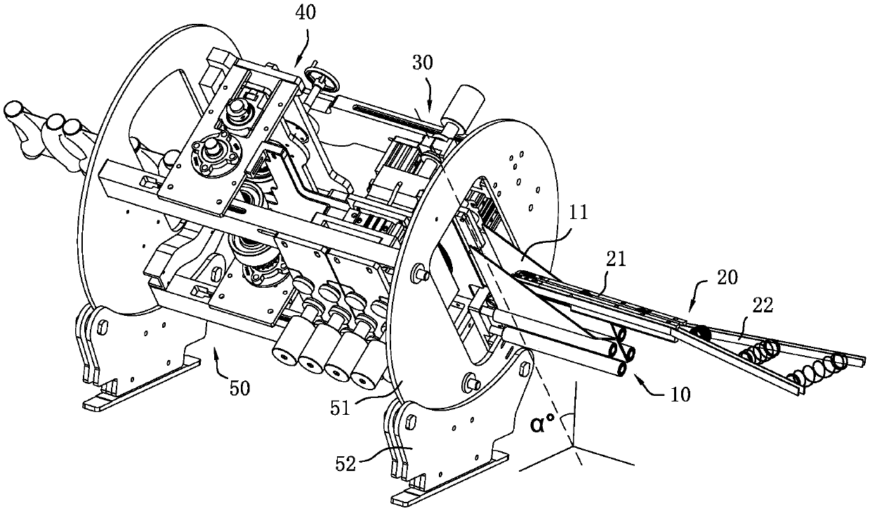 Bagged spring packaging device and method