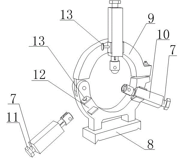 Method for adjusting gravity center of workpiece in large range