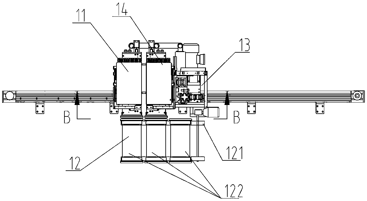 Sample storing and taking mechanical arm device