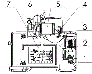 Tripping trigger device for small residual-current circuit breaker