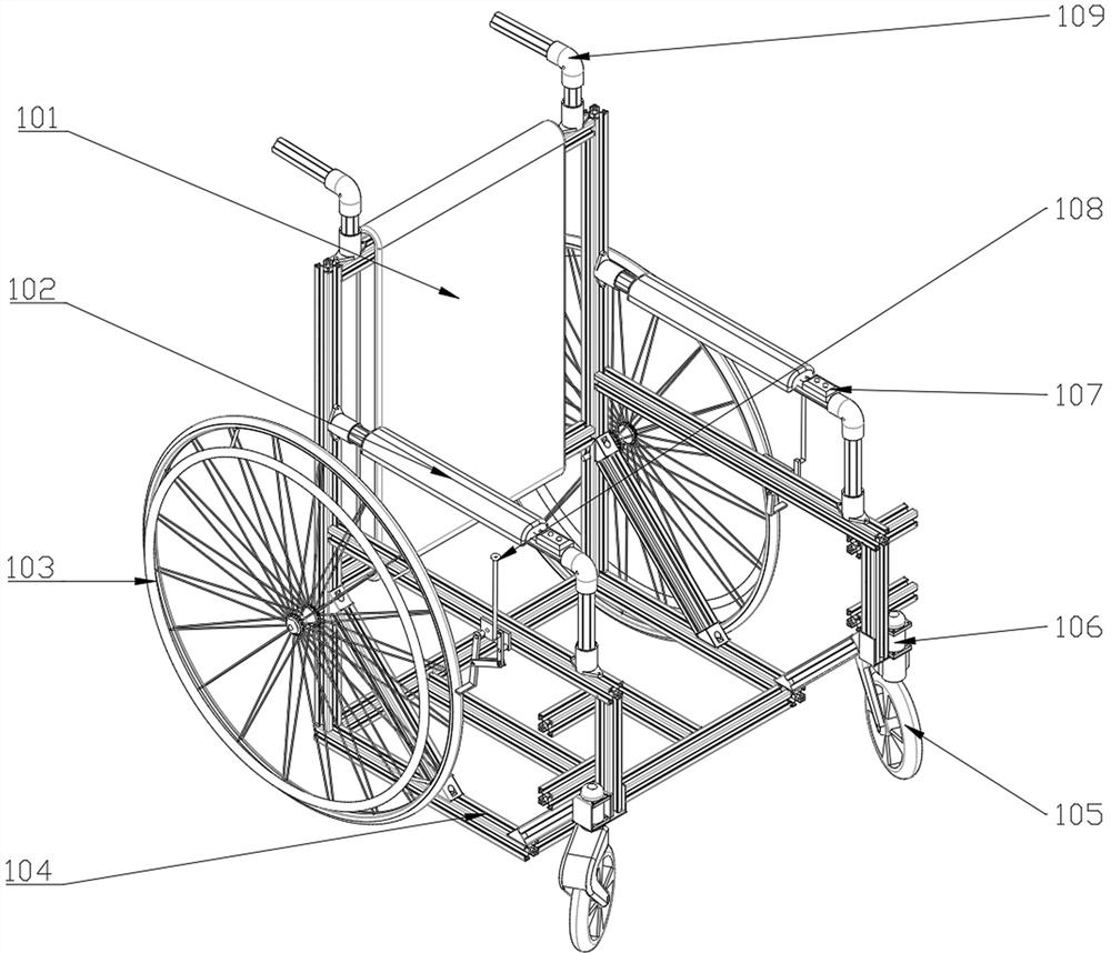 A kind of wheelchair that is convenient to get up and using method