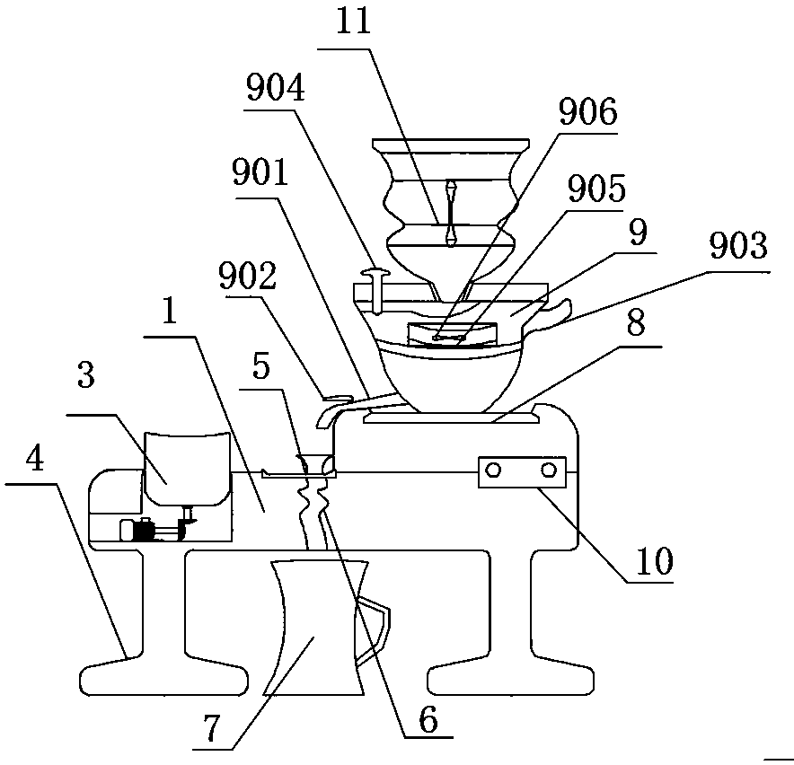 Integrated tea table having heating function and draining function