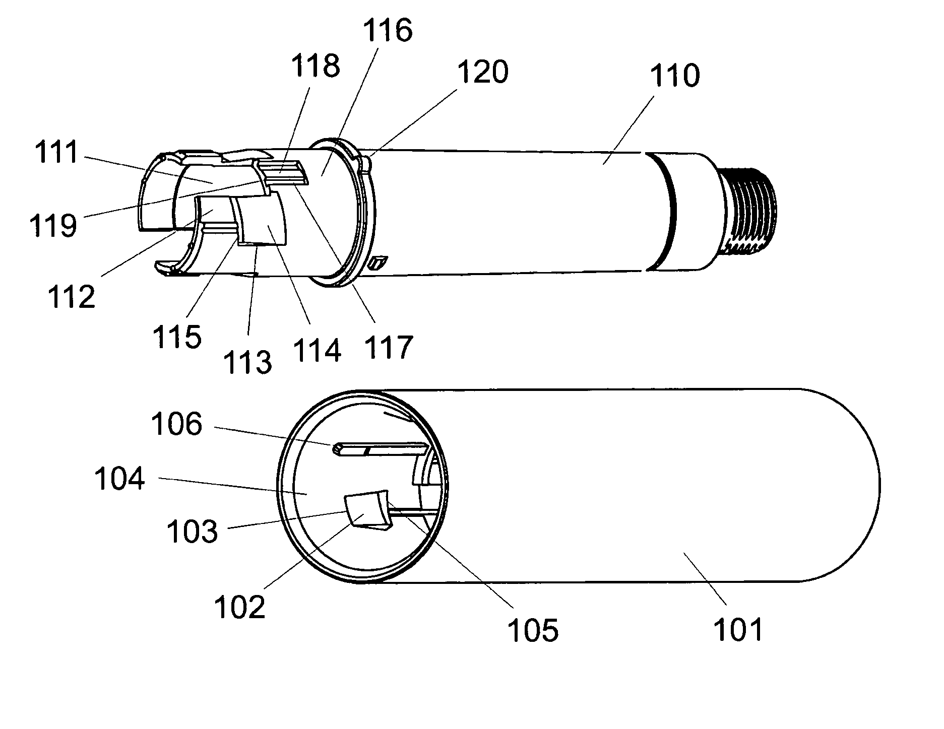 Coupling for injection devices
