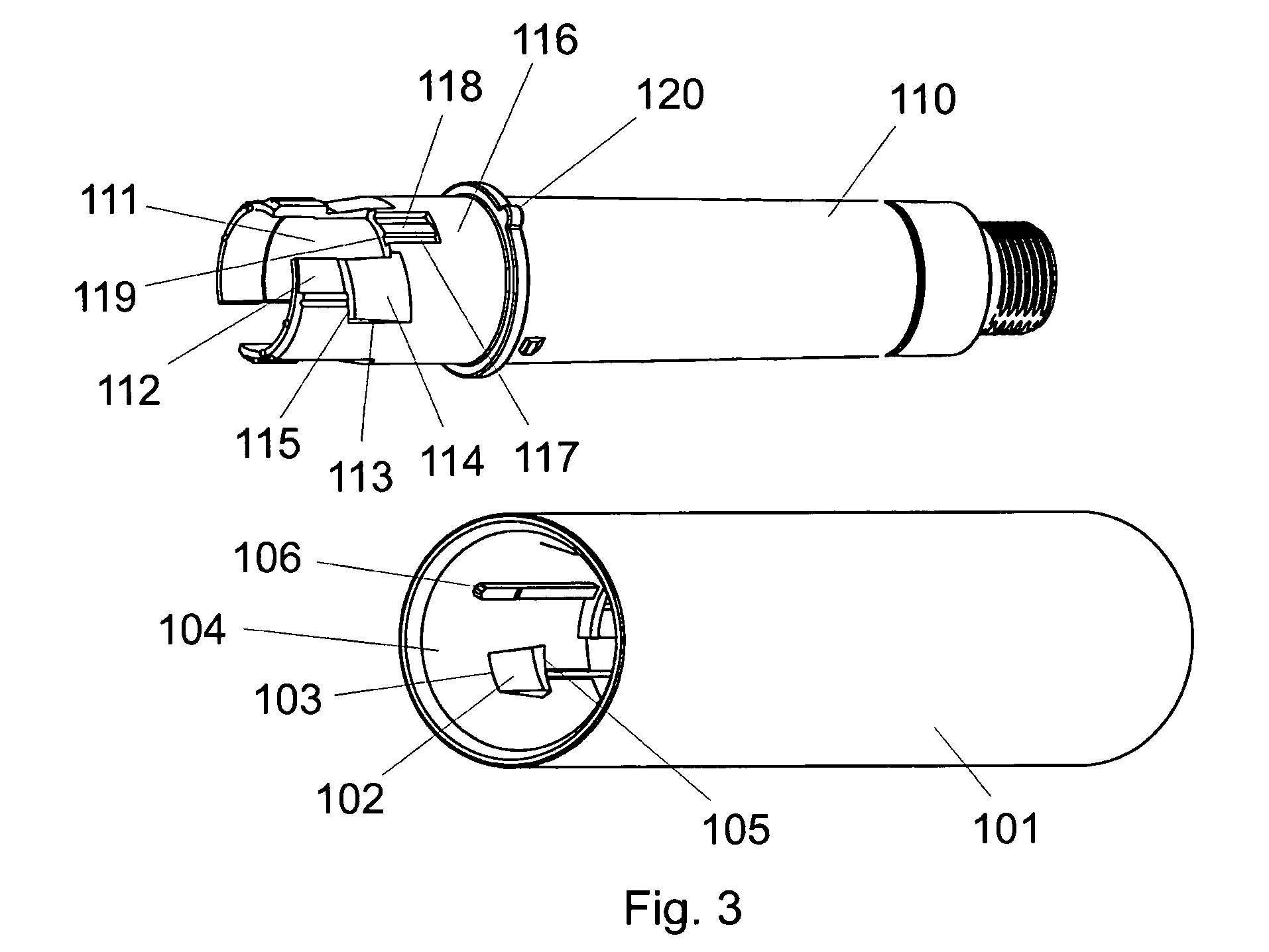 Coupling for injection devices