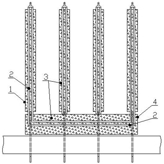 A method for building a dam with two-way permeation and reverse laying drainage prisms