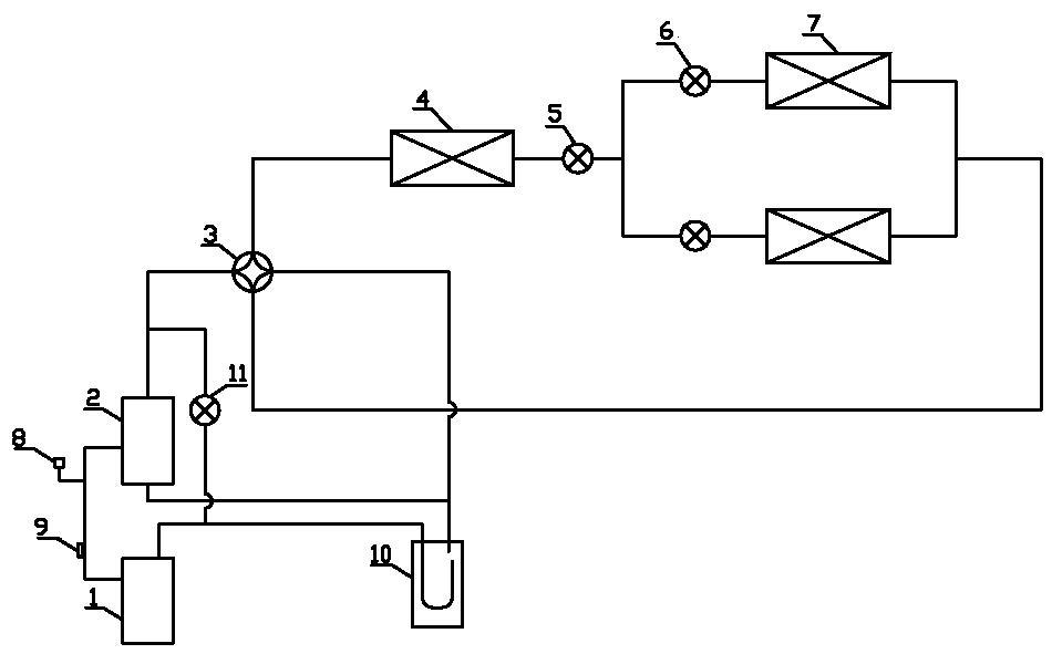 A compressor protection method for a multi-connected system