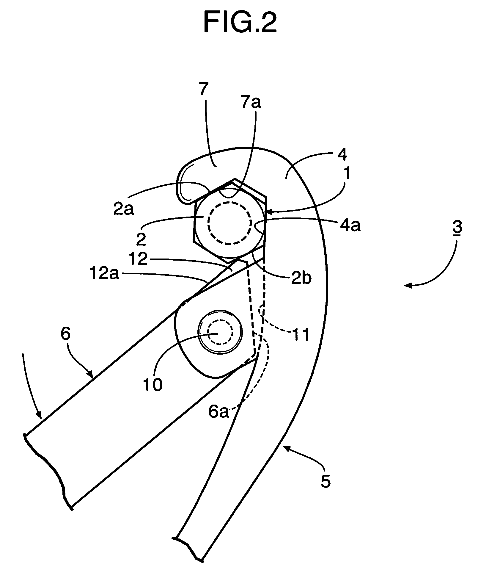 Rotatively operating tool for rotatively operated member having a pair of engaging surfaces