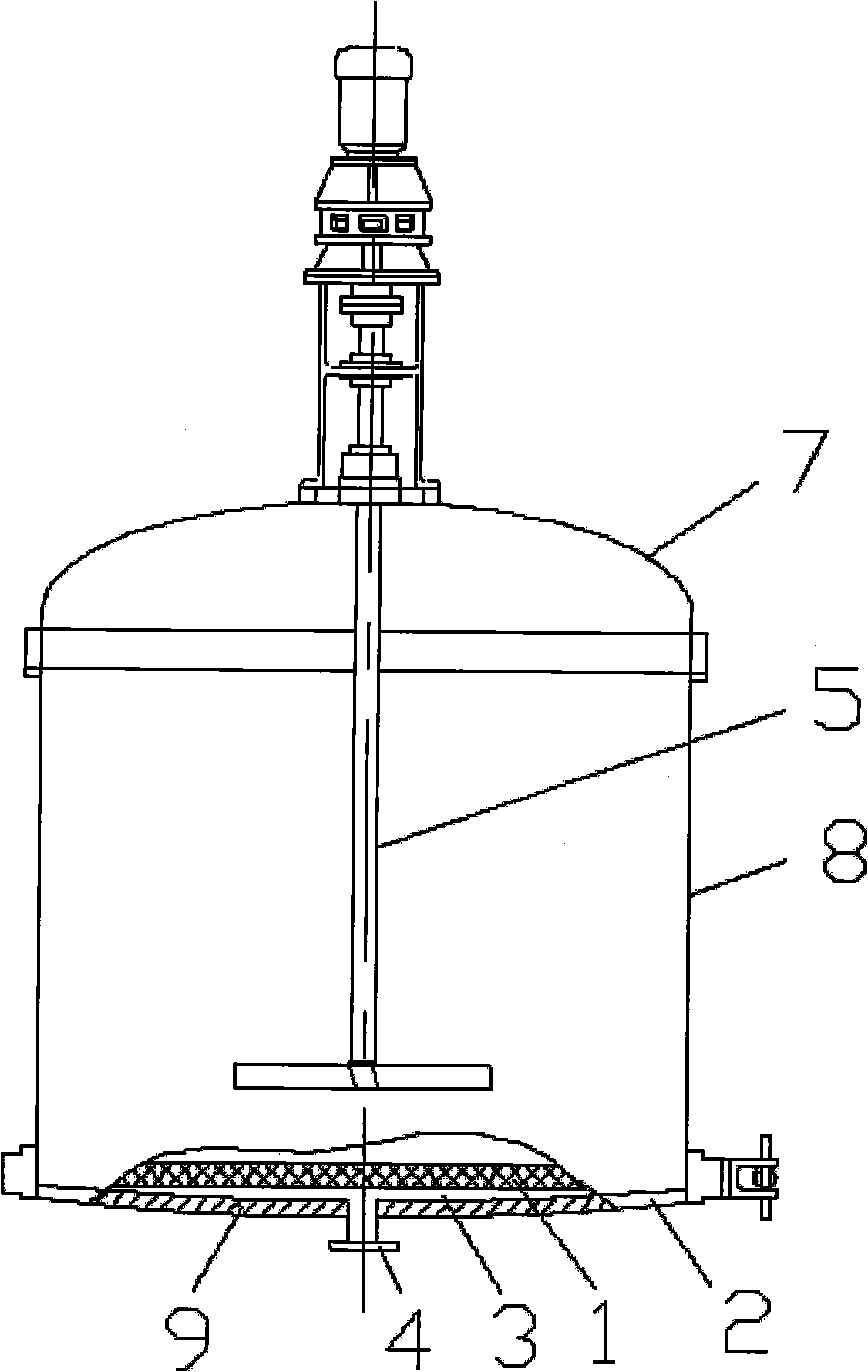 Reaction and solid-liquid separation integrated device