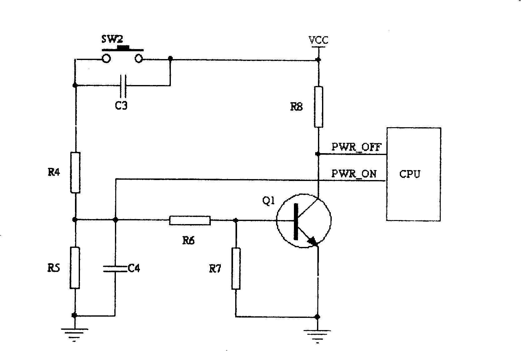Control method and its device for preventing error cut-off machine