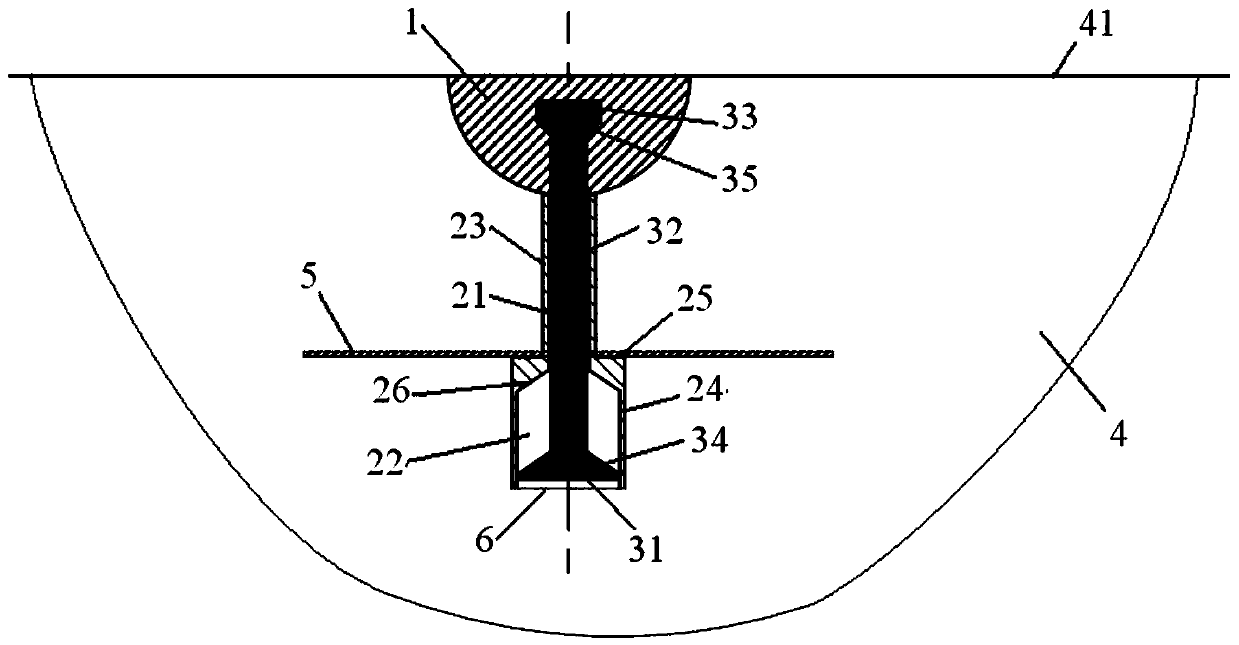 Telescopic hanging lamp embedded assembly