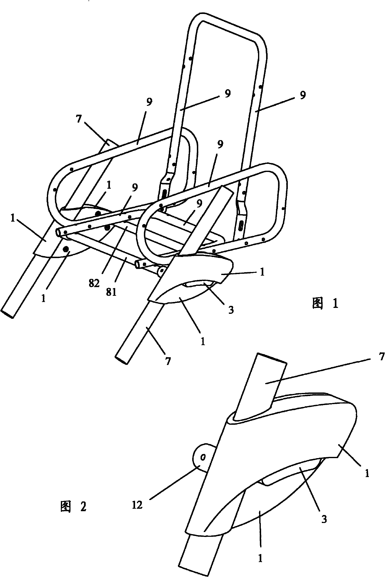 Seat lifting device of infant cart