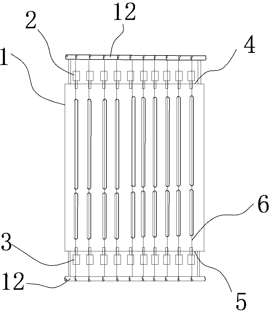 Structure and method for replacing water beam and stand column of heating furnace