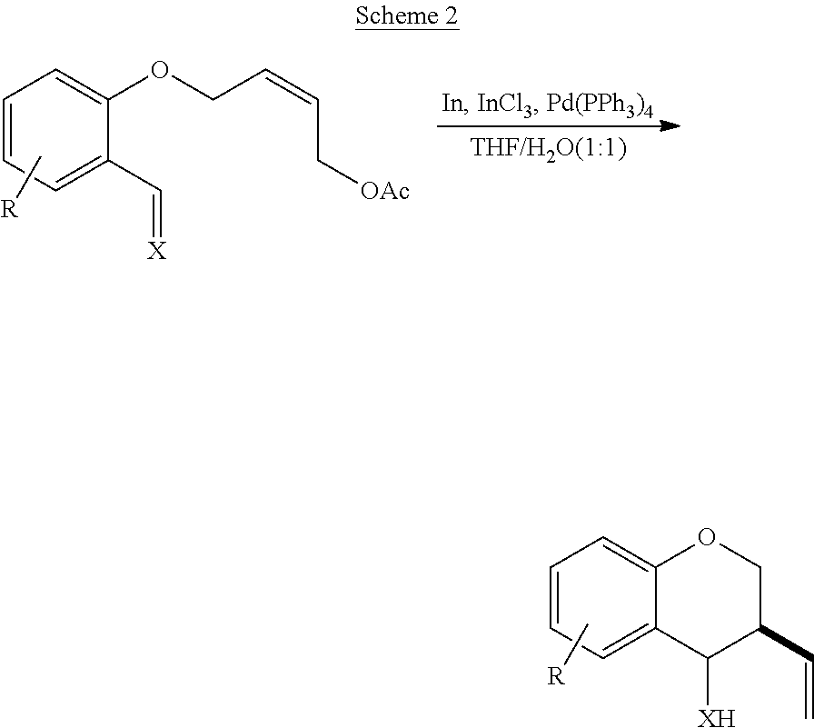 Process for the production of 4-substituted chromanes via gold catalysis