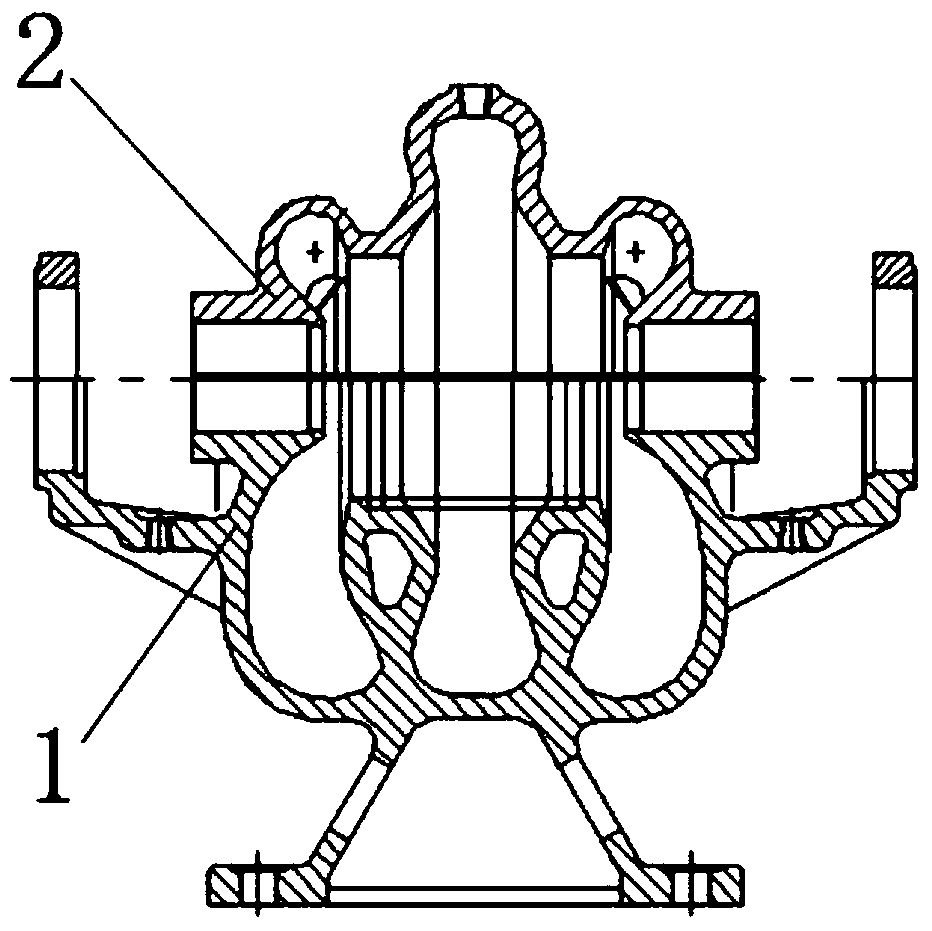 Balanced and stable high-flow single-stage double-suction centrifugal ash flushing pump