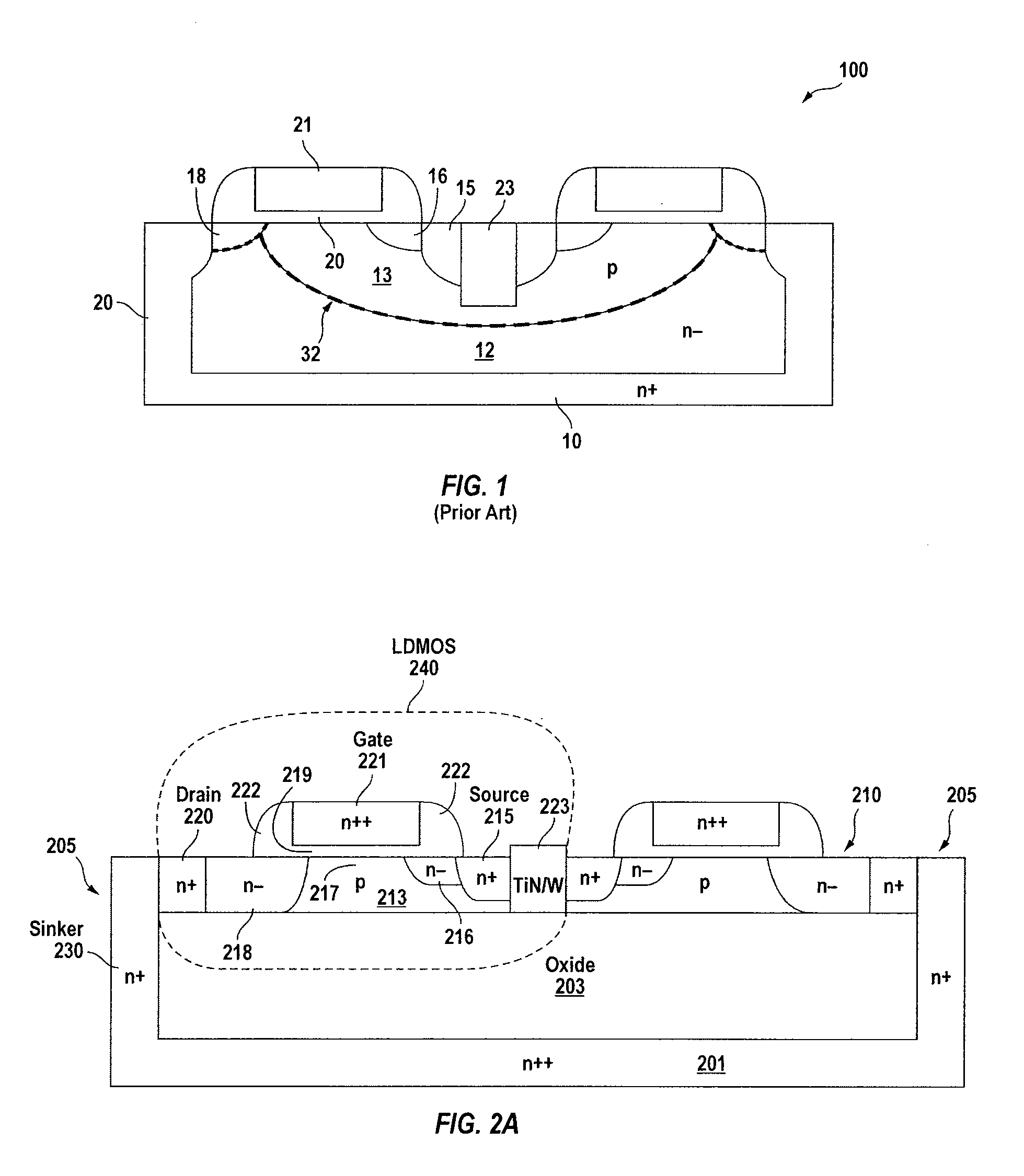 Structure and method for semiconductor power devices