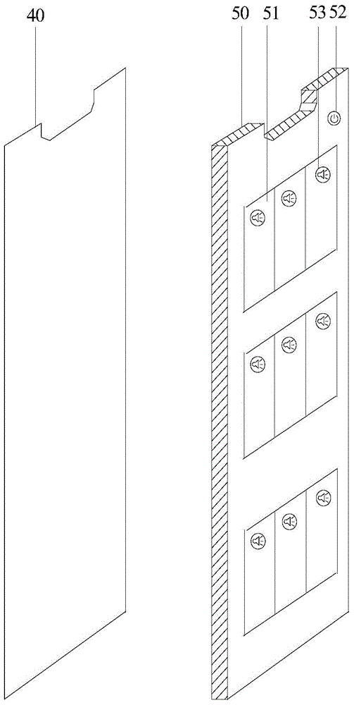 Double-sided sounding wall chart, implementation method, and double-sided button implementation circuit and method