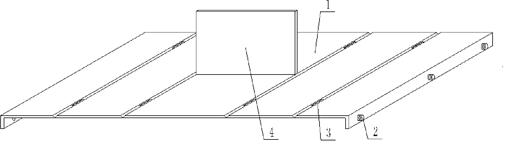 Mold for molding hollow thin wall component for filling concrete