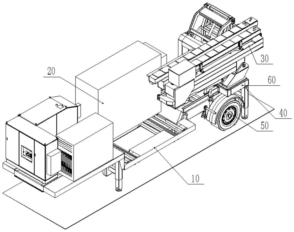Trailer type vehicle-mounted inspection system and inspection method