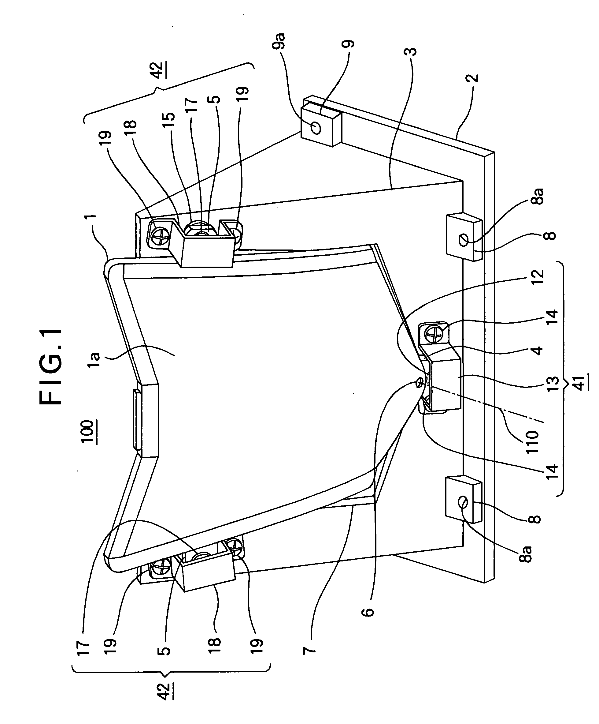 Supporting Mechanism Of Reflector And Projection Apparatus