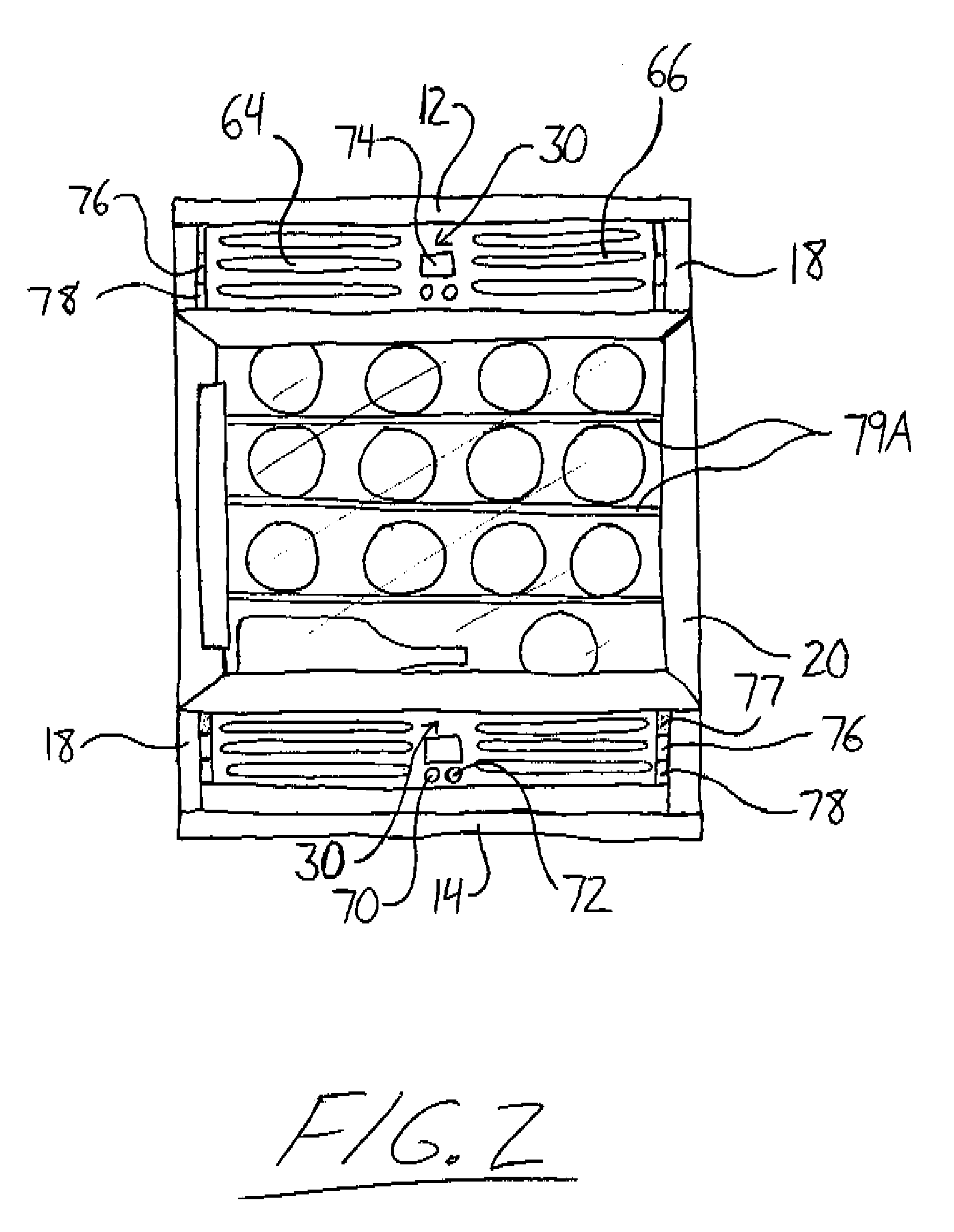 Refrigerated cabinet and cooling module for same