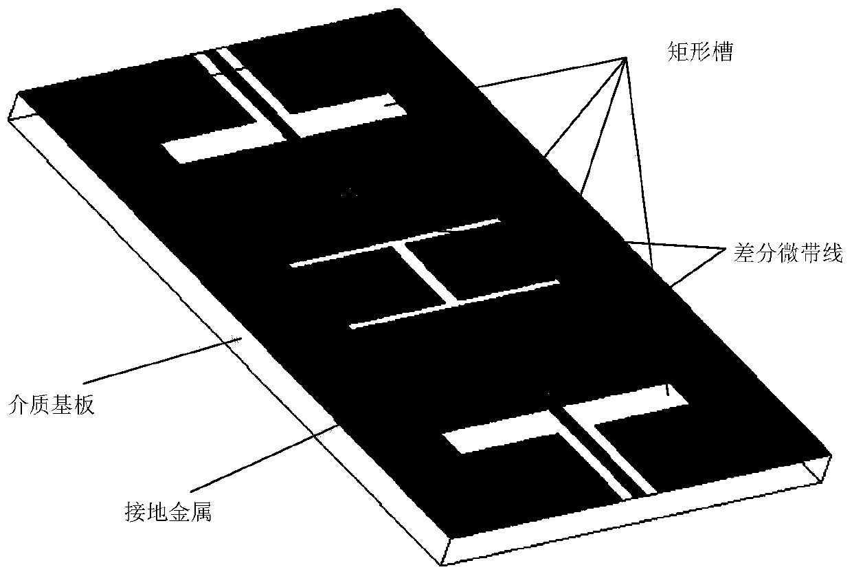 High-gain cpw differential antenna integrated with single-layer broadband filtering function