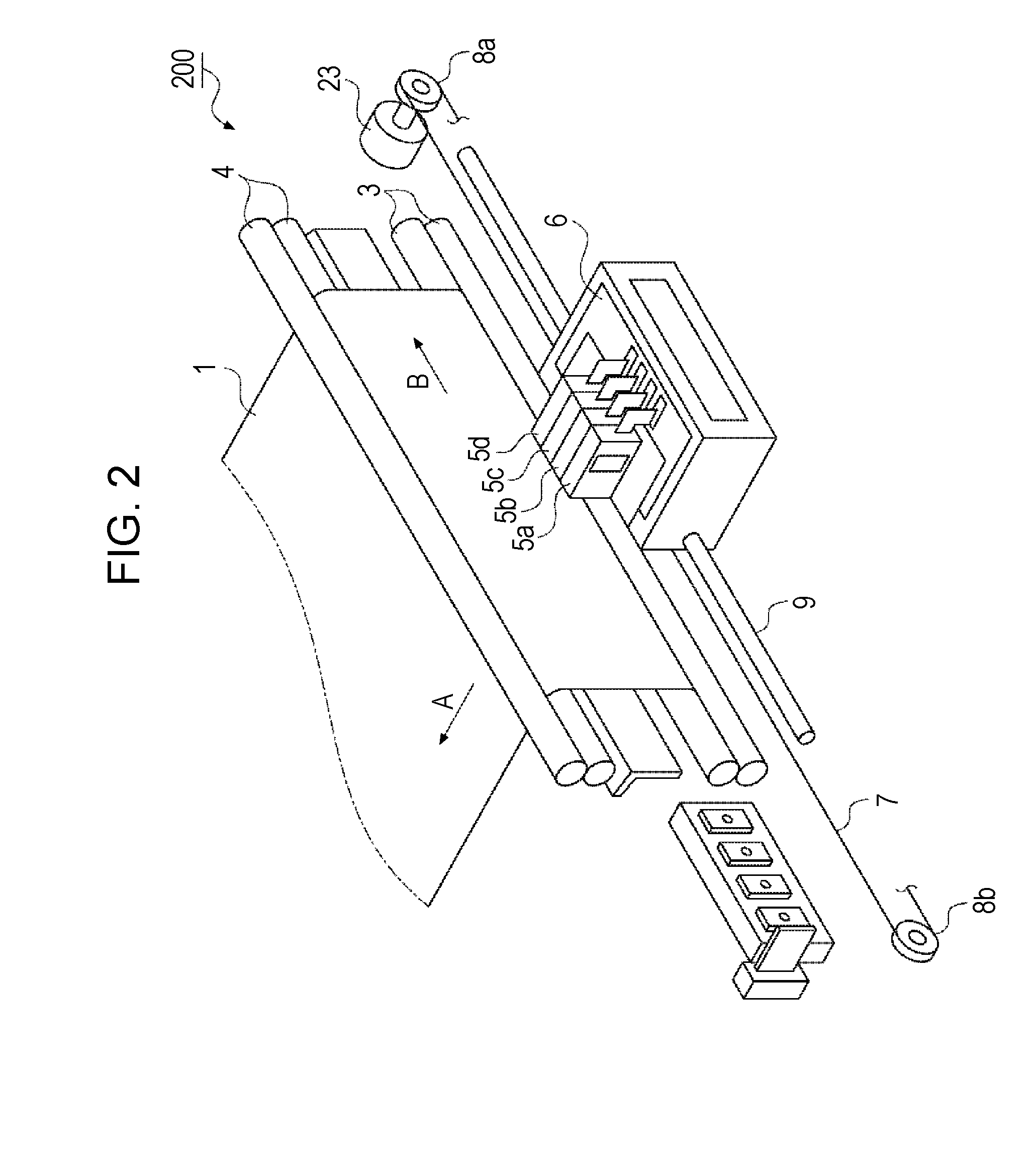 Ink-jet recording device, image processing device and image processing method, for performing sharpness processing of image
