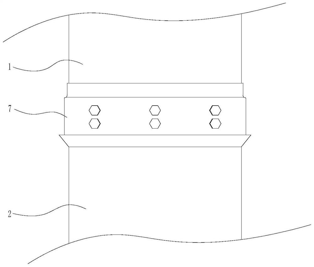 Prestressed concrete pipe pile anti-corrosion connecting device and using method thereof