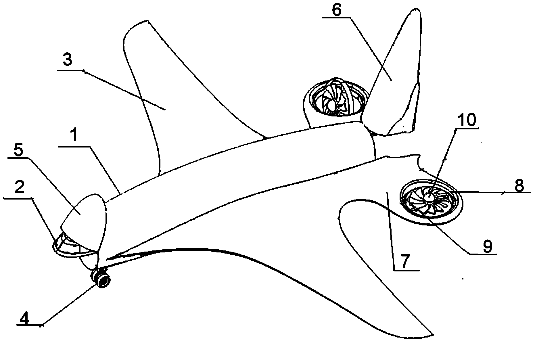 Overall arrangement of large air freighter
