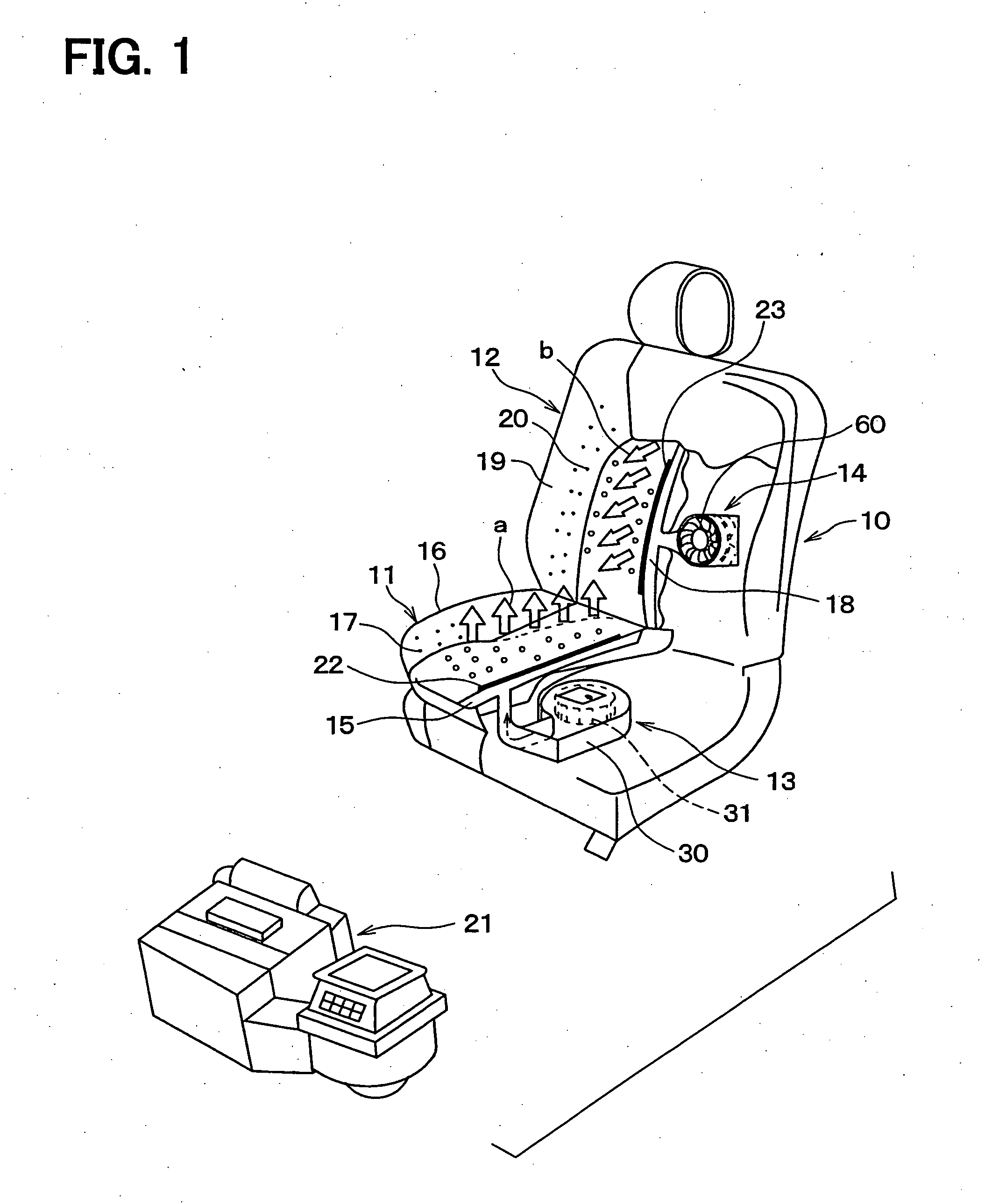 Seat air conditioner for vehicle