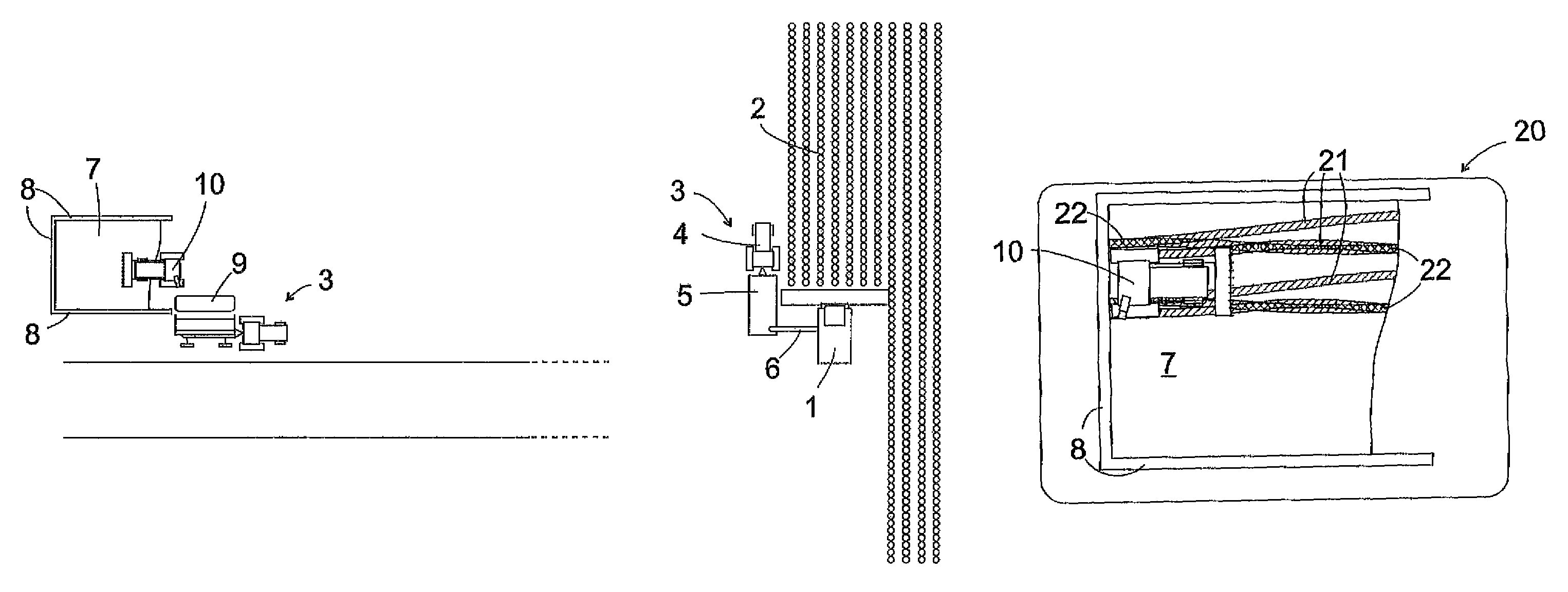 Method and system for harvesting and ensilage of feed material
