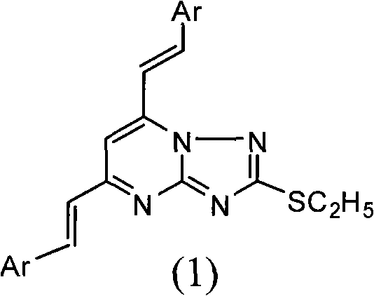 Preparation for 1,2,4-triazolo[1,5-a]pyrimidine-2-ethyl thioether disubstituted derivative and application thereof