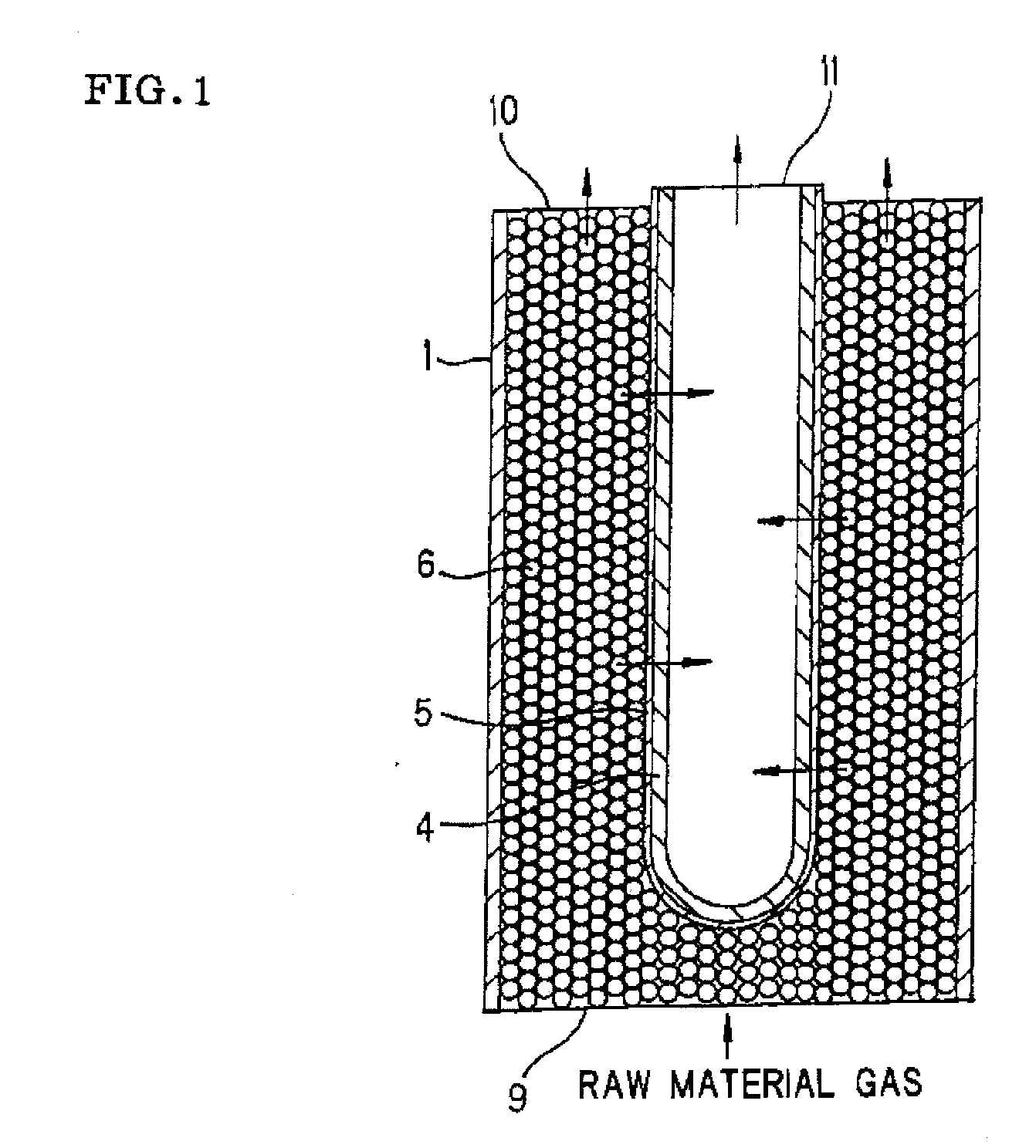 Process for producing hydrogen with permselective membrane reactor and permselective membrane reactor