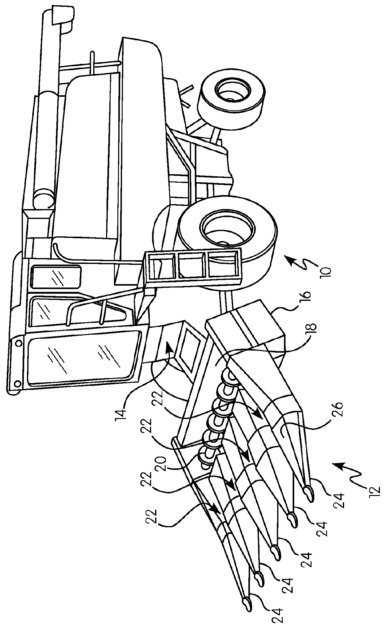 Multi-segmented deck plate auto adjustment mechanism for a harvester row unit