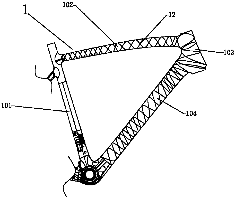 Netted structure frame and manufacturing method thereof