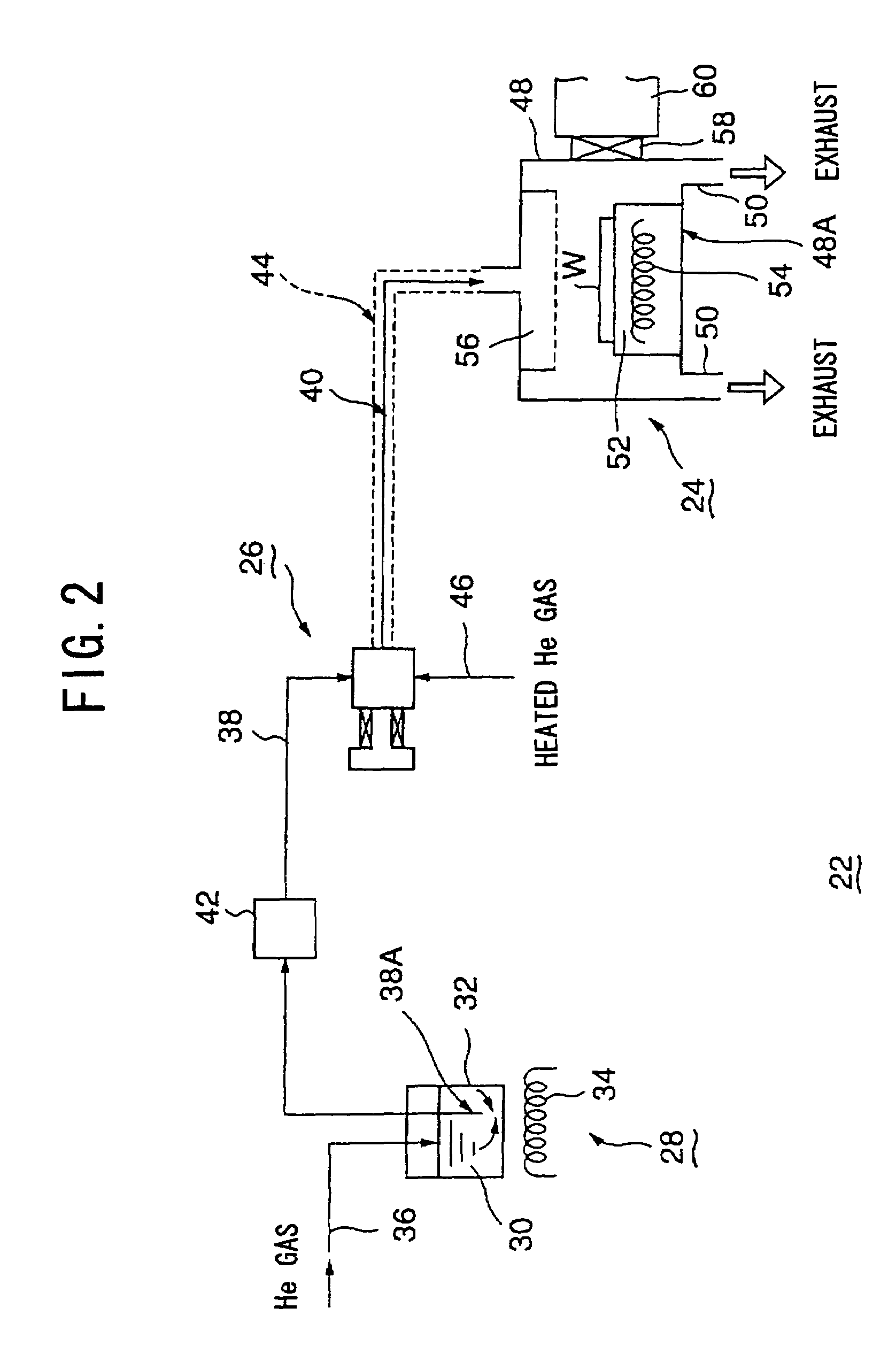 Semiconductor manufacturing system having a vaporizer which efficiently vaporizes a liquid material