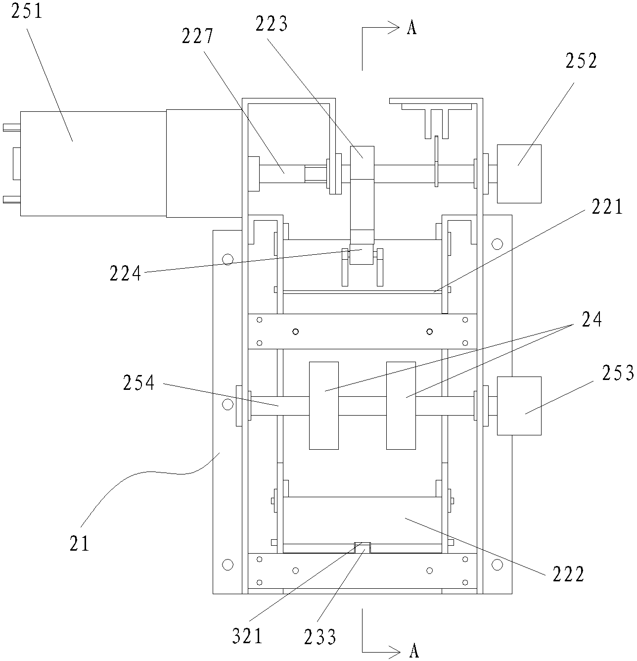 Card outlet method and device of card machine