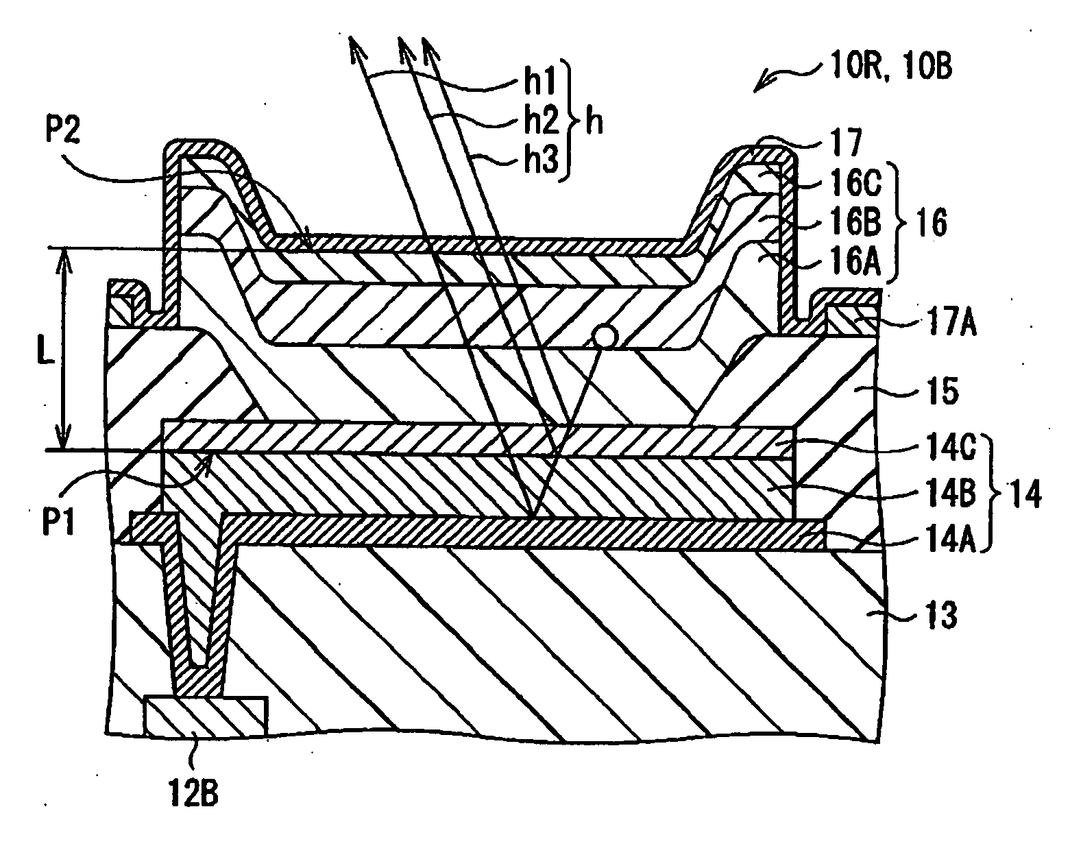 Light-emitting device, method of manufacturing the same, and display unit