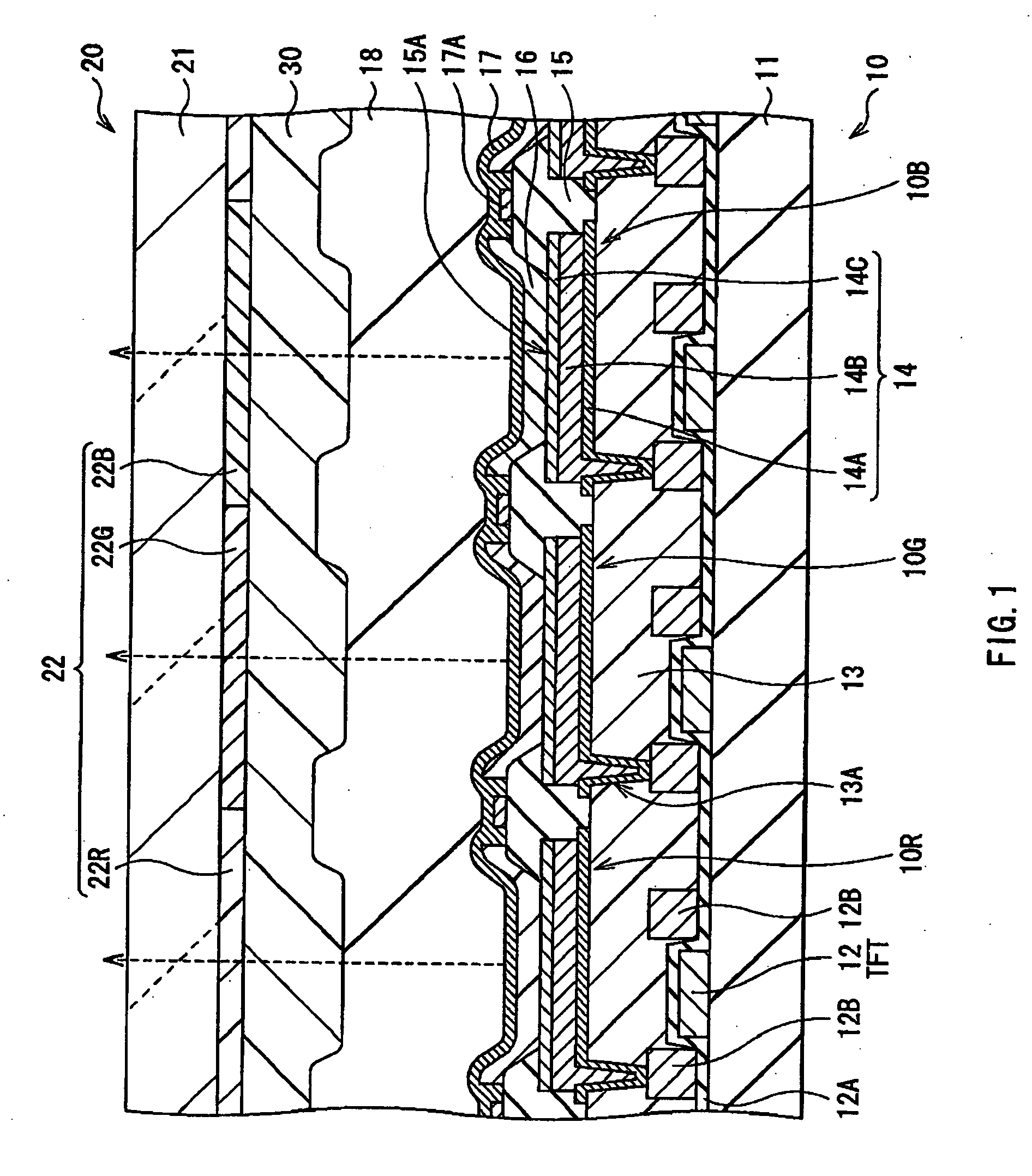 Light-emitting device, method of manufacturing the same, and display unit