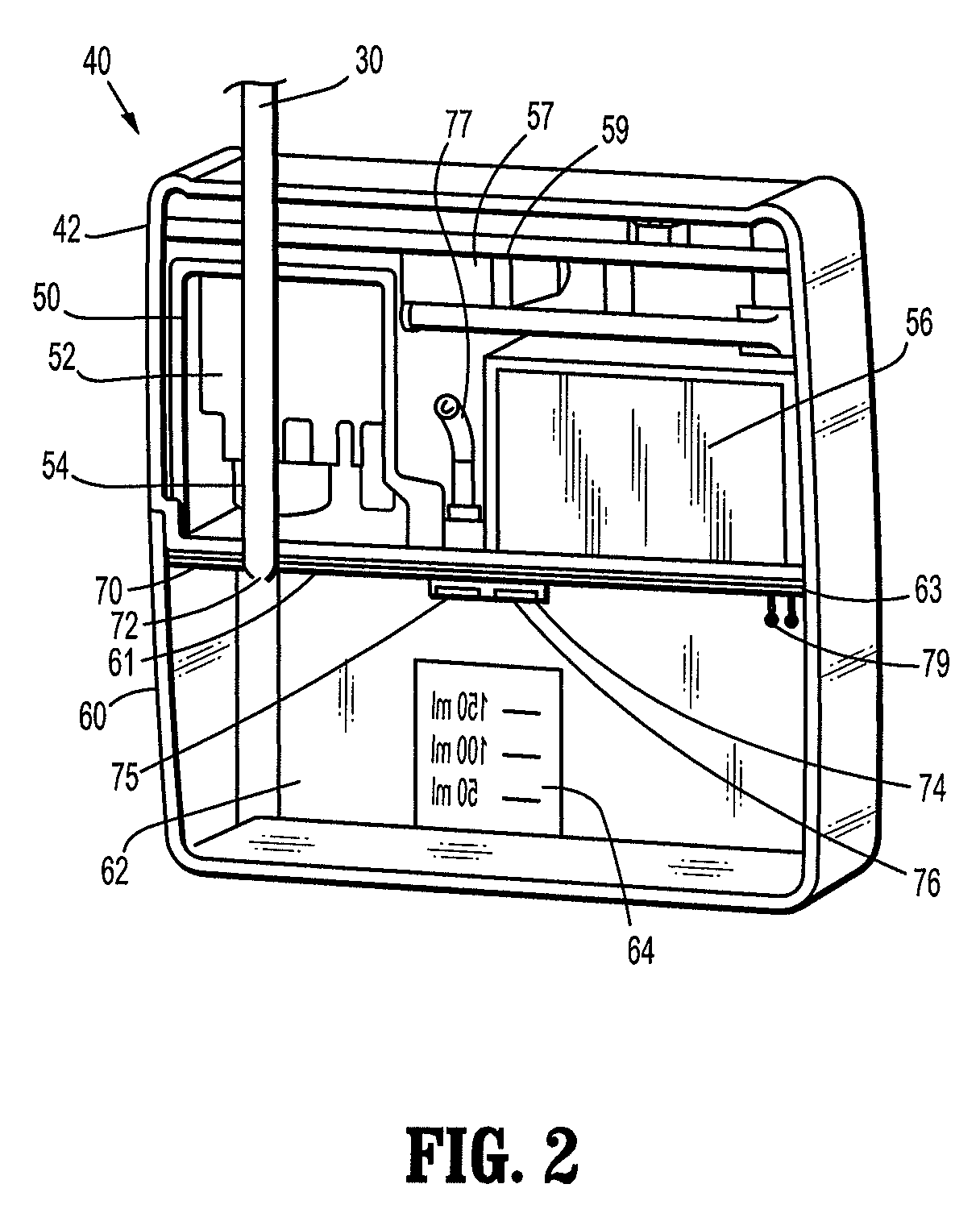 Canister for receiving wound exudate in a negative pressure therapy system