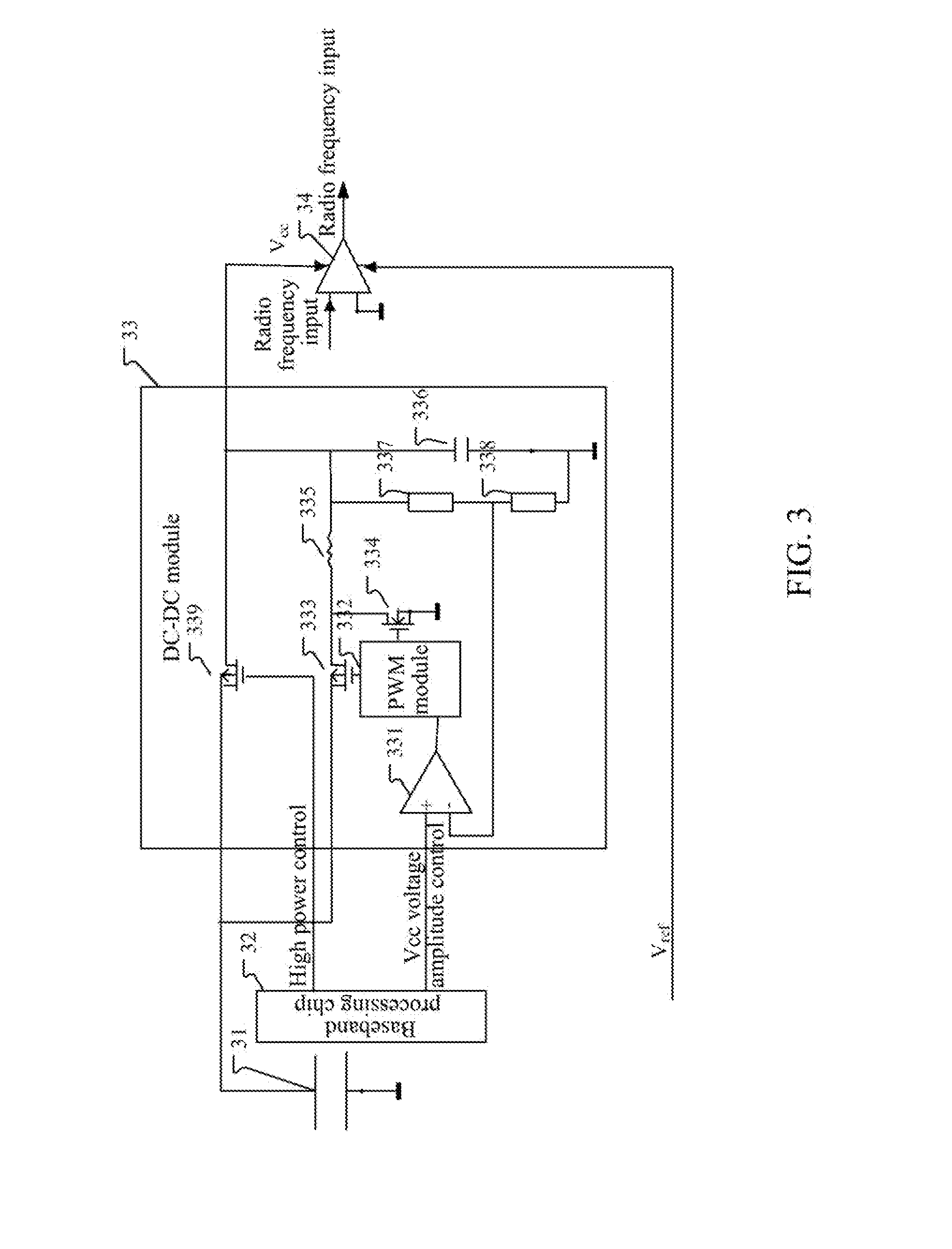 Circuit and Method for Reducing Radio-Frequency Power Consumption of Mobile Phone