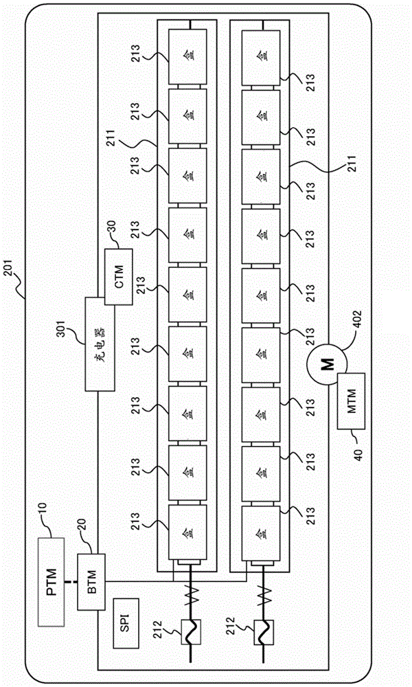 Battery monitoring system, battery cartridge, battery package, and ridable machine