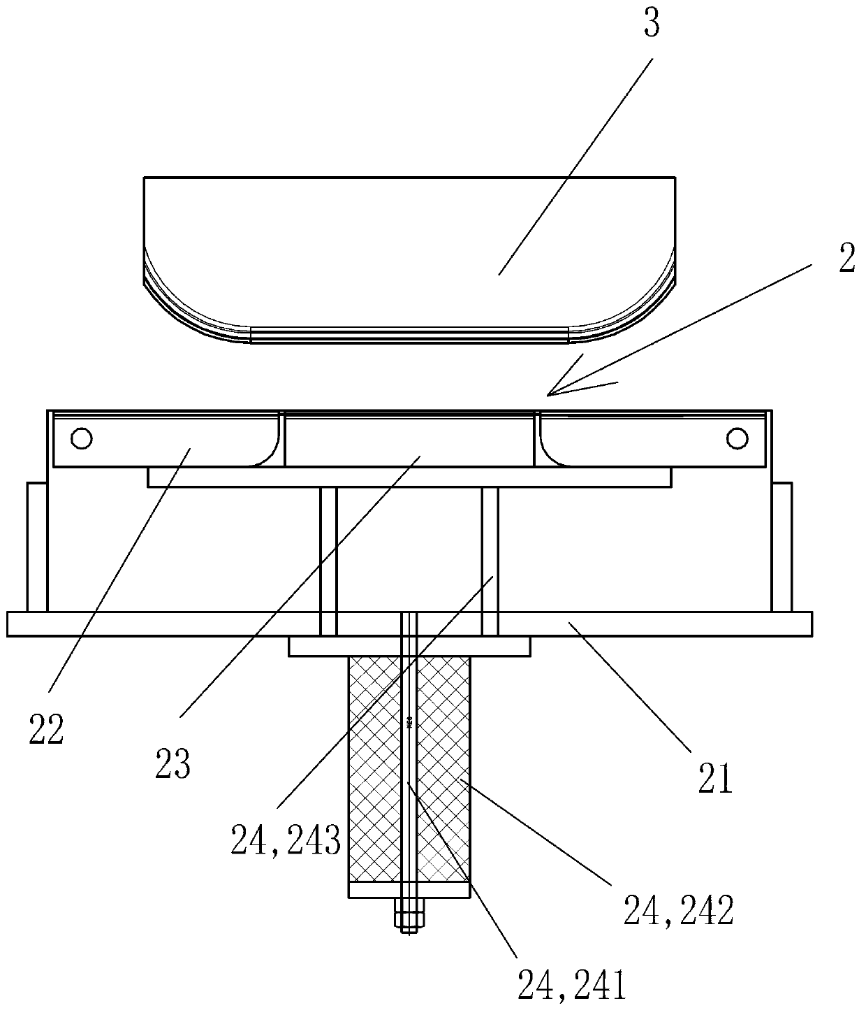 Swing block die for handle machining