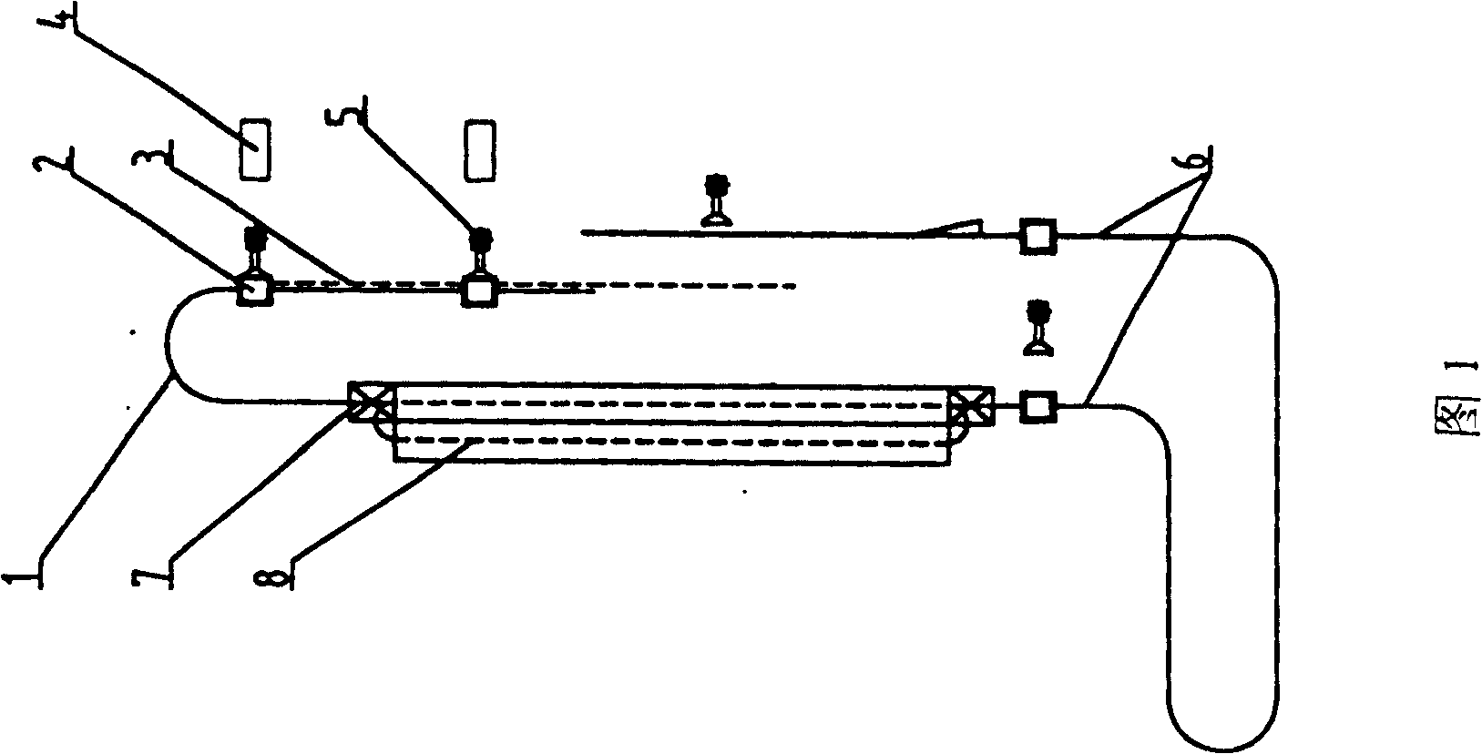 Stereo distribution and storage conveying device for power and free type suspension conveyer