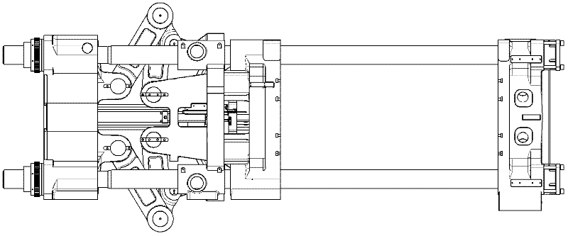 A clamping mechanism of a plastic injection molding machine