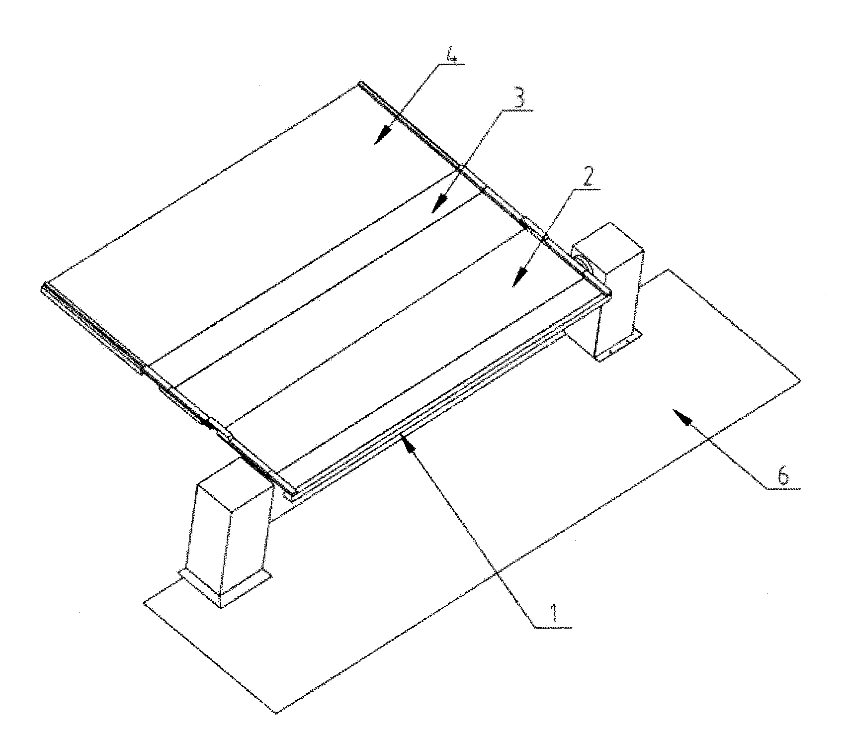 Three-section type butt-joint device