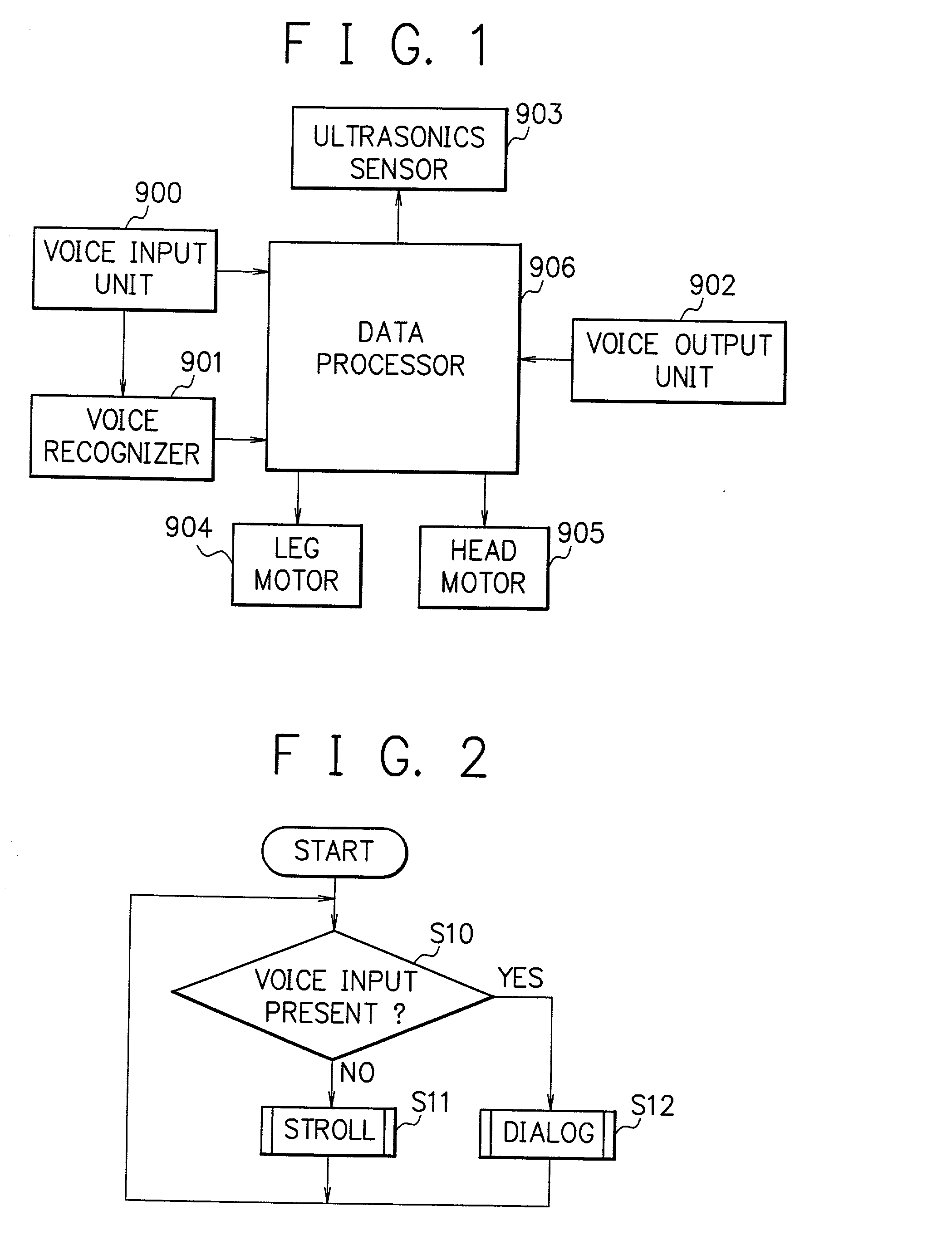 Robot, robot control system, and program for the same