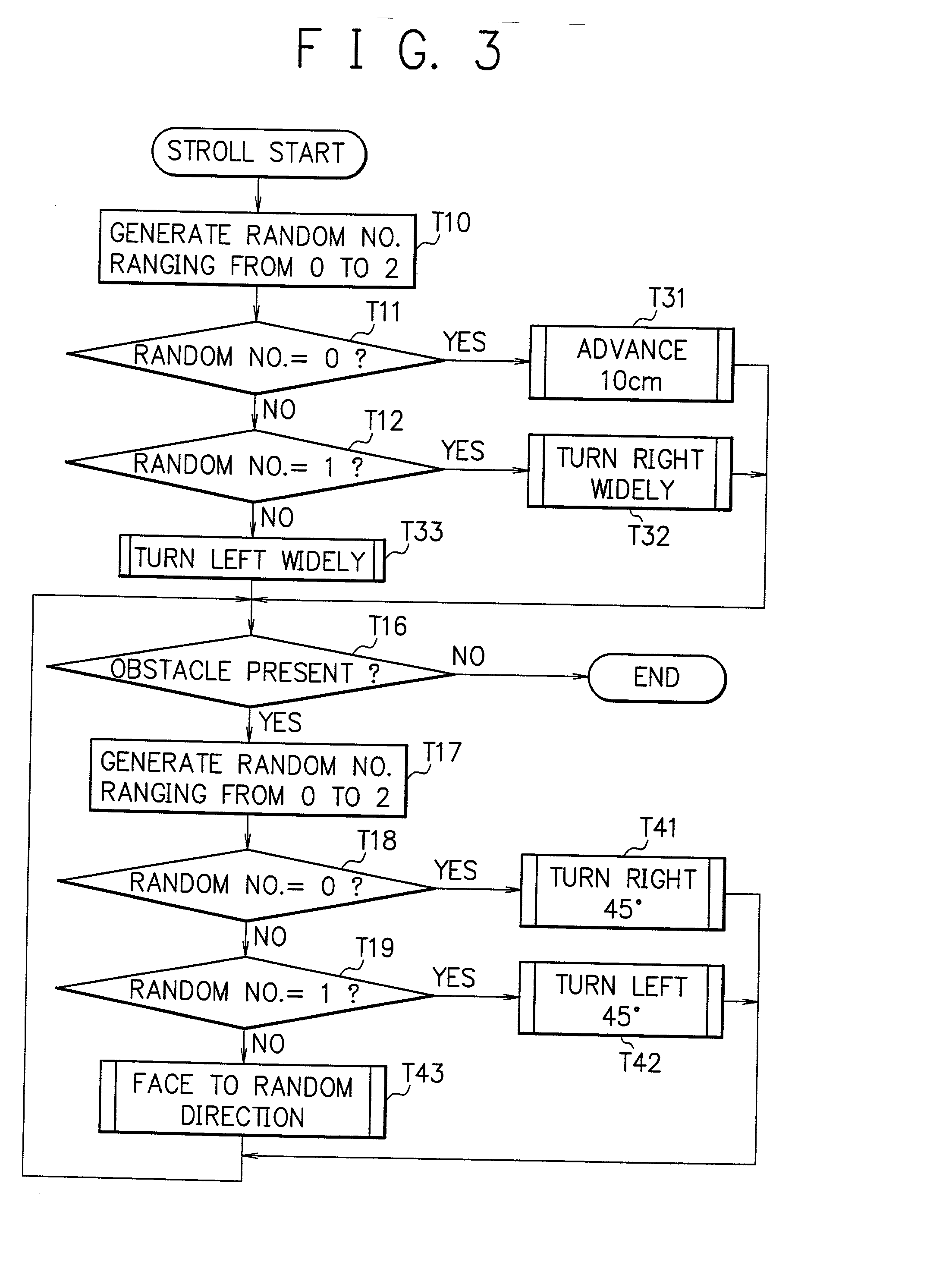 Robot, robot control system, and program for the same